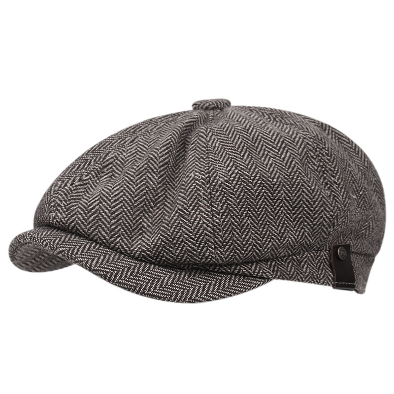 Mũ beret bát giác nam phong cách cổ điển Anh BR050