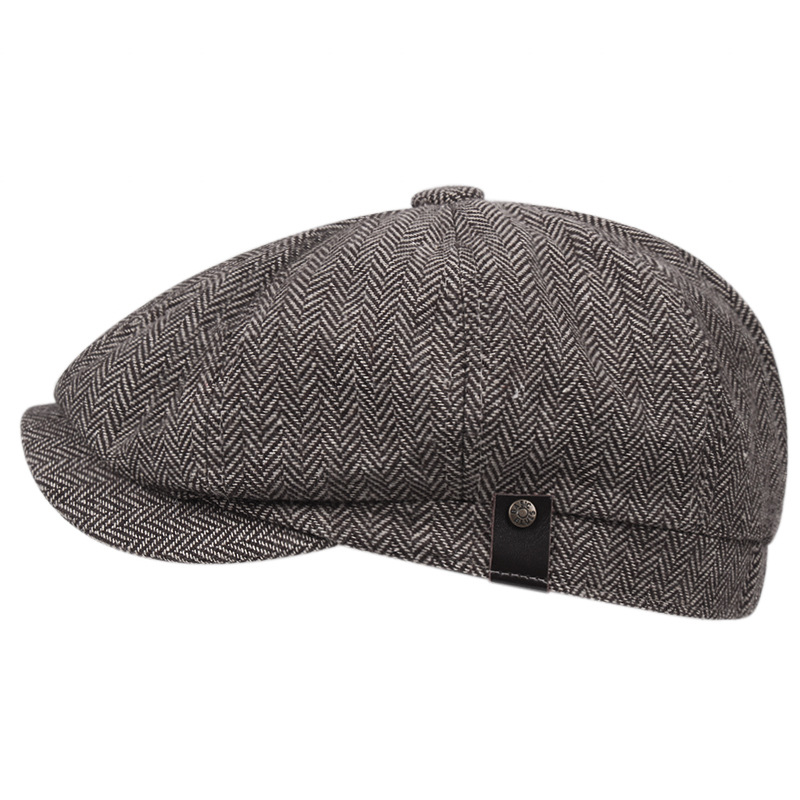 Mũ beret bát giác nam phong cách cổ điển Anh BR050