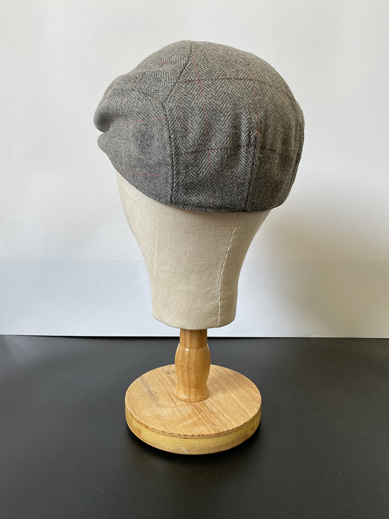 Mũ beret nam cổ điển sọc caro cao cấp BR019