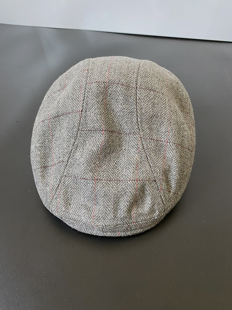 Mũ beret nam cổ điển sọc caro cao cấp BR019