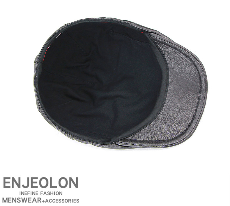 Mũ beret nam da cừu cao cấp WP2030