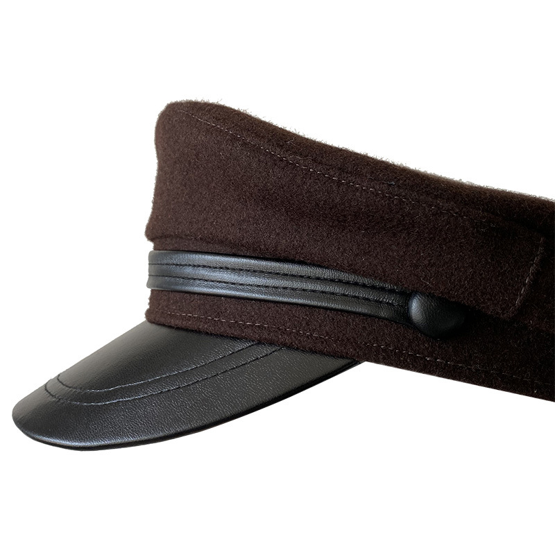 Nón Hải Quân đẹp viền da cao cấp BR030