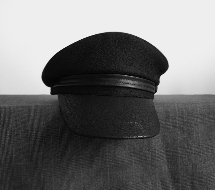 Nón Hải Quân đẹp viền da cao cấp BR030