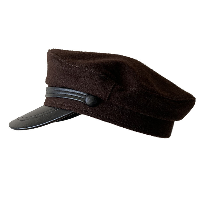 Nón Hải Quân đẹp viền da cao cấp BR030