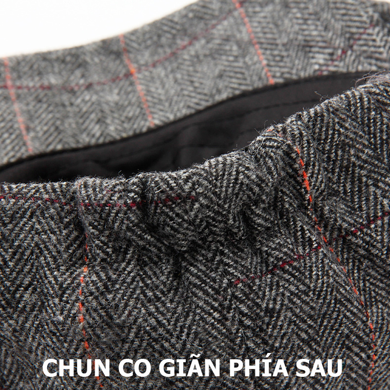 Mũ bere nam có núm phong cách cổ điển BR054