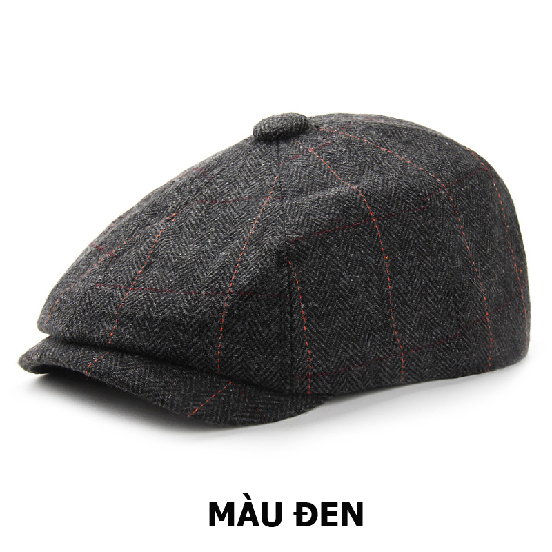 Mũ bere nam có núm phong cách cổ điển BR054