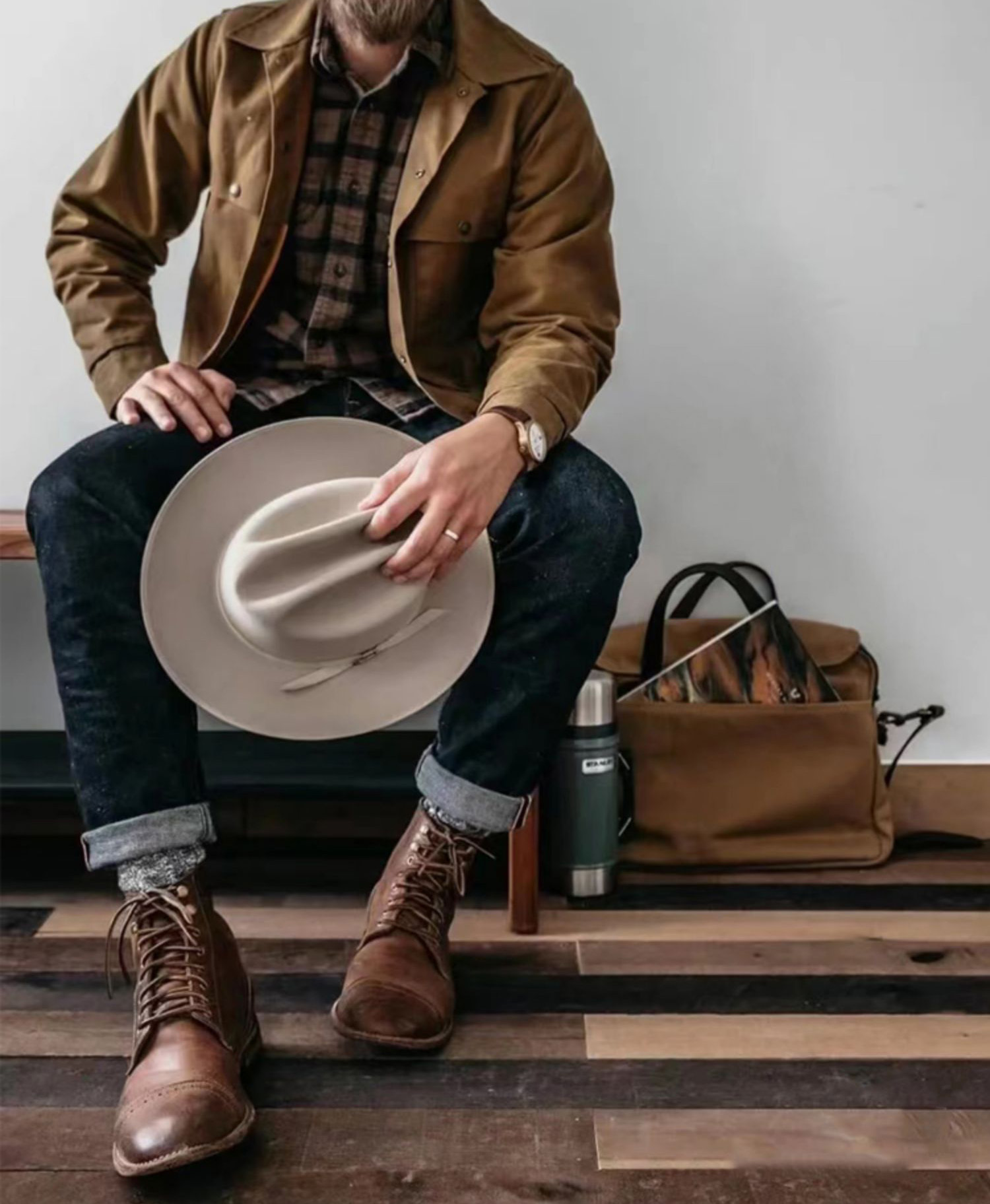 Mũ phớt nam MP041 phong cách cao bồi Mỹ