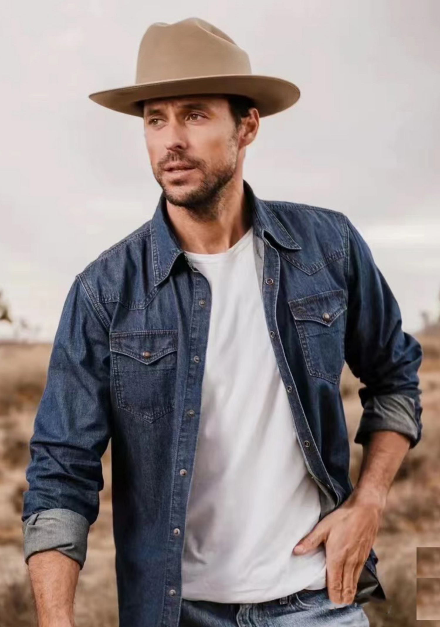 Mũ phớt nam MP041 phong cách cao bồi Mỹ