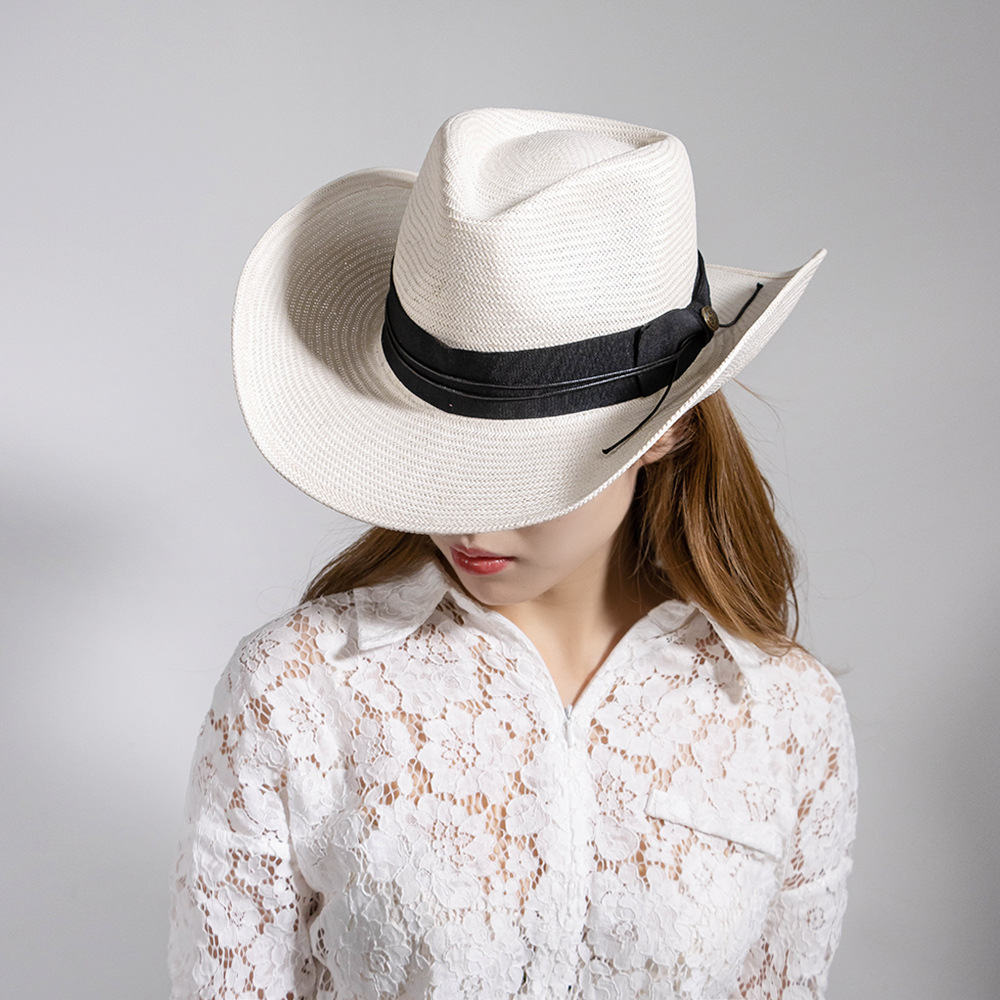 Mũ cói nam cao cấp phong cách cao bồi TMP03