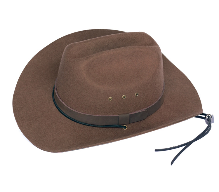 Mũ phớt cao bồi Mỹ viền da sang trọng MP060