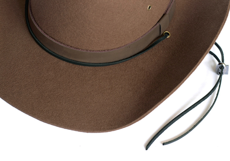 Mũ phớt cao bồi Mỹ viền da sang trọng MP060