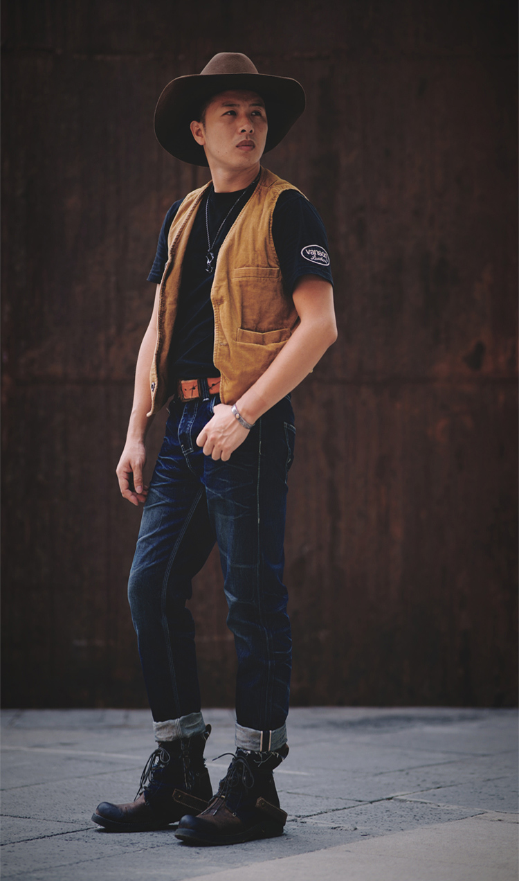 Mũ phớt cao bồi Mỹ viền da sang trọng MP060