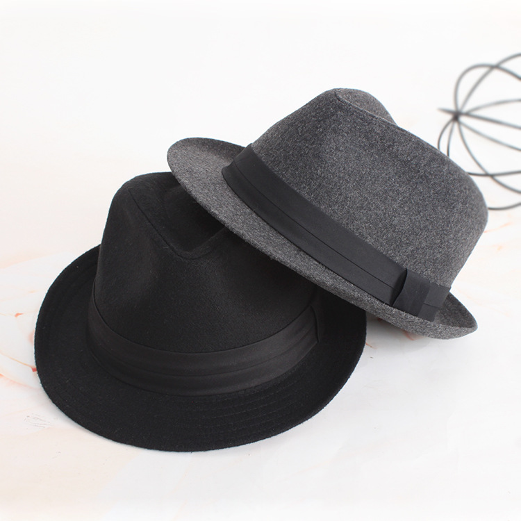 Nón phớt nam thu đông vành 4cm MP023