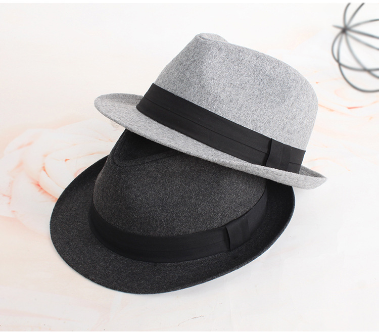 Nón phớt nam thu đông vành 4cm MP023