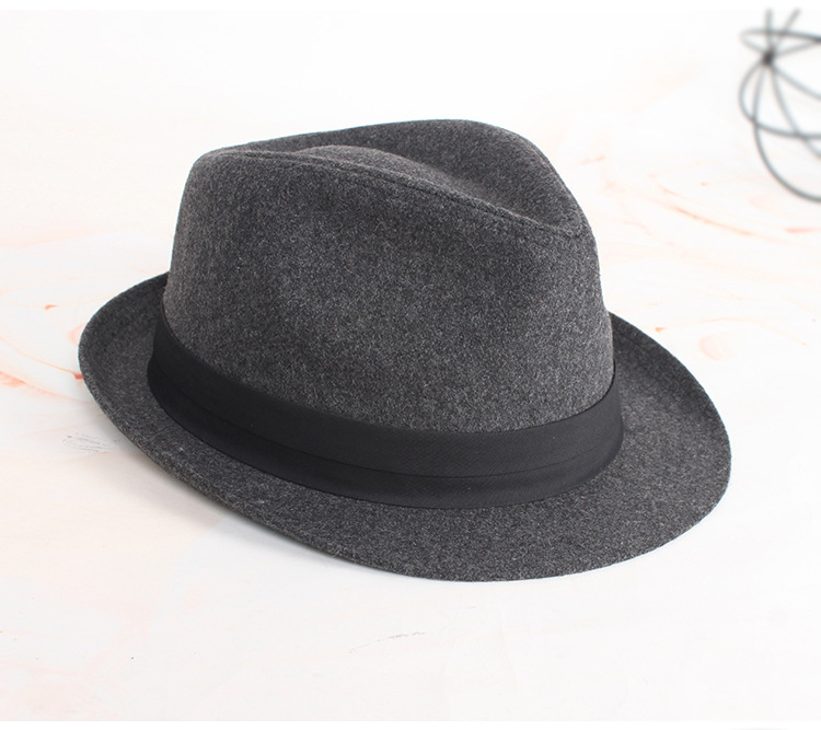 Nón phớt nam thu đông vành 4cm MP023