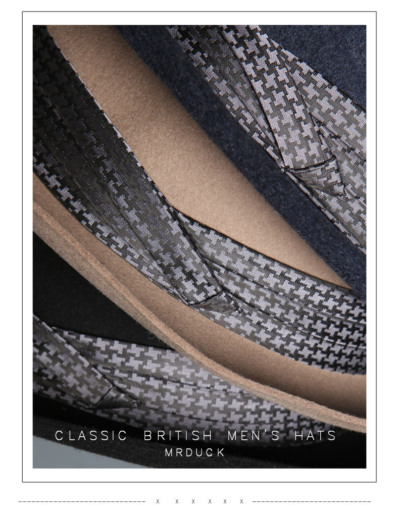 Mũ phớt nam lông cừu cao cấp hiệu MrDuck MP032