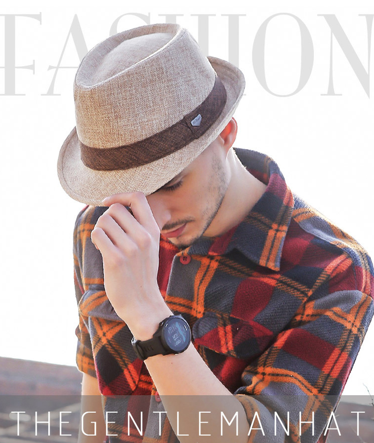 Mũ cói nam vành nhỏ 3.5cm hiệu Mr Duck MP033