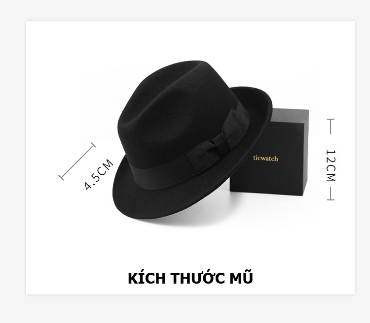 Nón nỉ nam len lông cừu cao cấp MP017