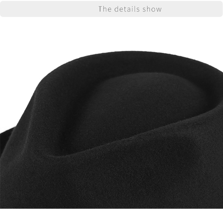 Mũ phớt nam lông cừu sang trọng vành 4.5cm MP020