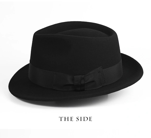 Mũ phớt nam lông cừu sang trọng vành 4.5cm MP020