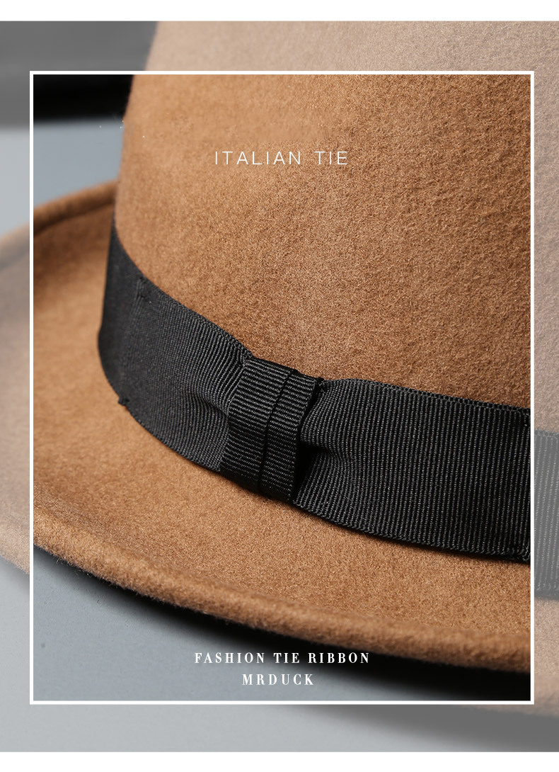 Mũ phớt nam hiệu MrDuck MP034 viền vải sang trọng