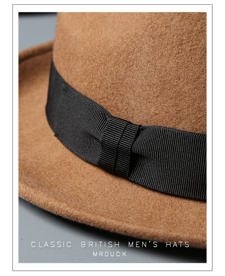 Mũ phớt nam hiệu MrDuck MP034 viền vải sang trọng