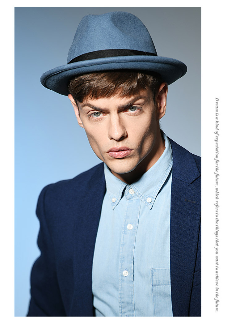 Mũ phớt nam hiệu MrDuck MP034 viền vải sang trọng