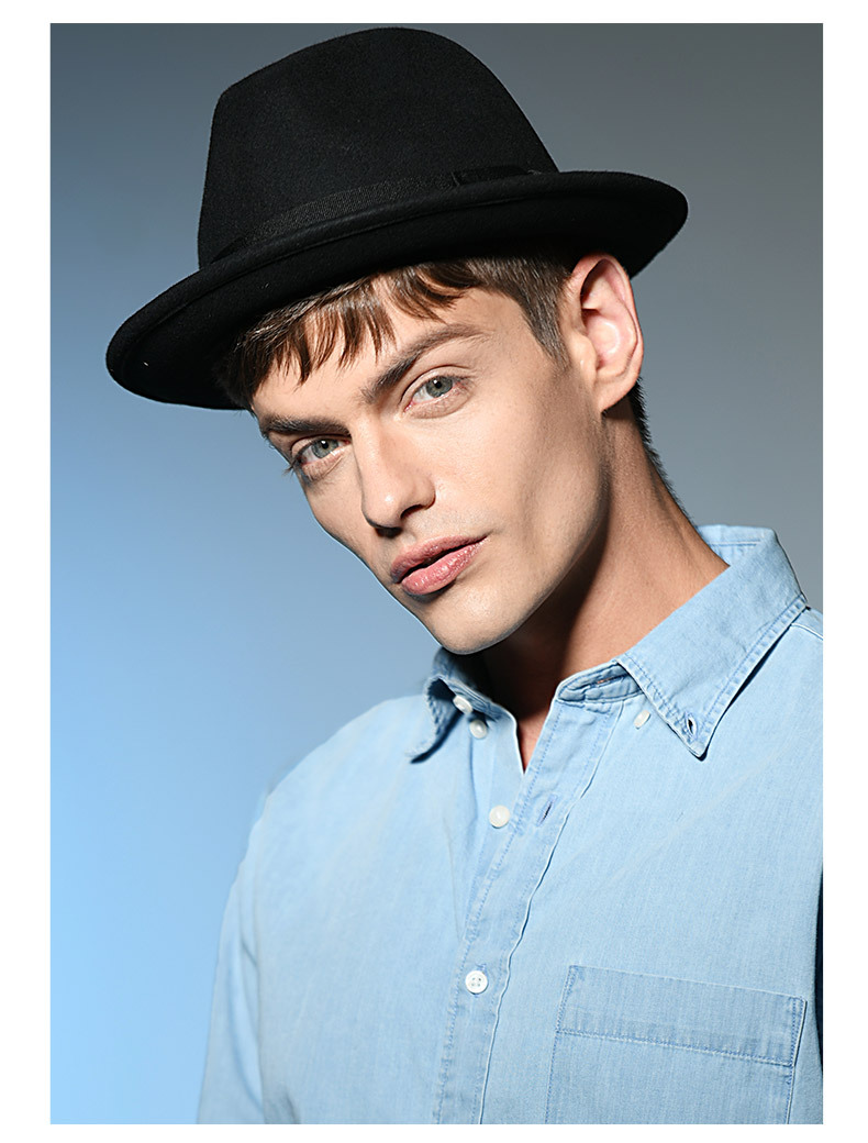 Mũ phớt nam hiệu MrDuck MP034 viền vải sang trọng