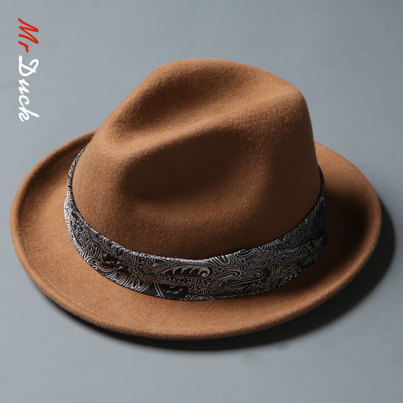 Mũ phớt nam hiệu MrDuck MP034 viền vải sang trọng