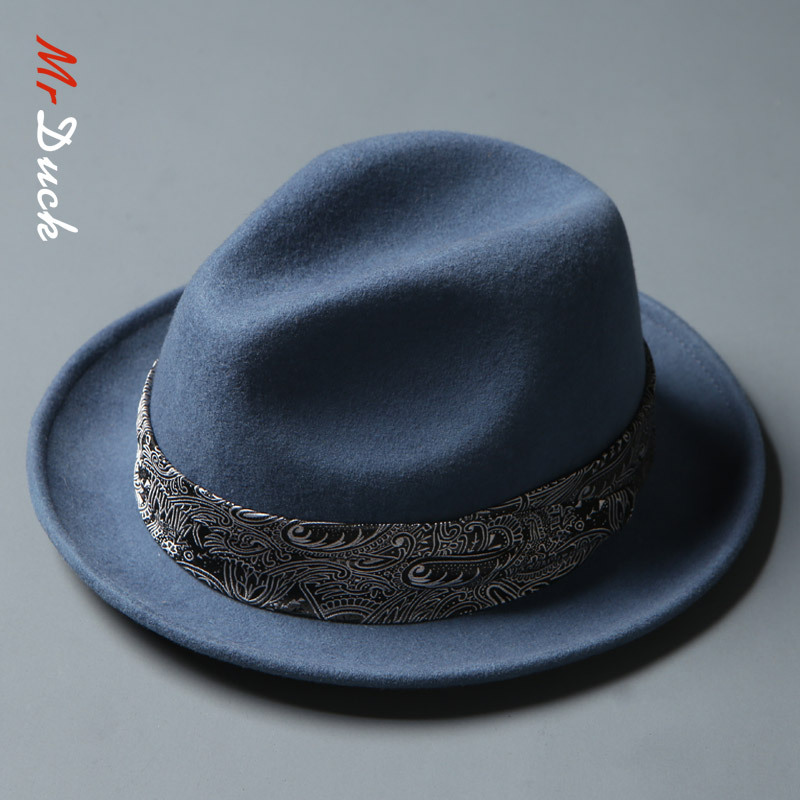 Mũ phớt nam hiệu MrDuck MP034 viền vải sang trọng