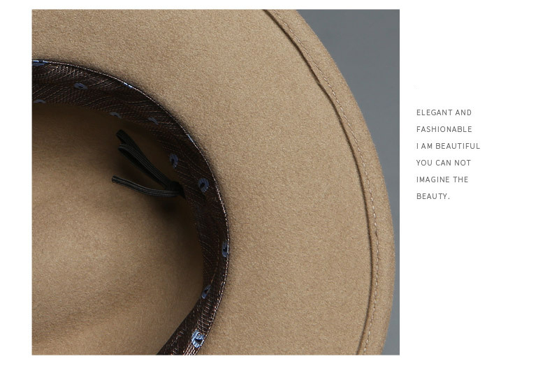 Mũ phớt len lông cừu hiệu Mr Duck vành 6.5cm MP039