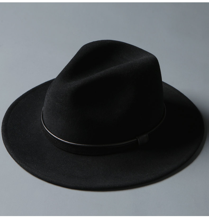 Mũ phớt len lông cừu hiệu Mr Duck vành 6.5cm MP039