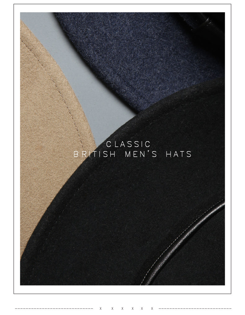 Mũ phớt len lông cừu hiệu Mr Duck vành 6.5cm MP039