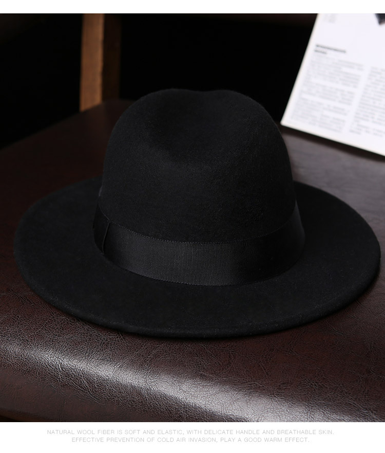 Nón phớt nỉ nam cao cấp vành rộng 7cm MP002