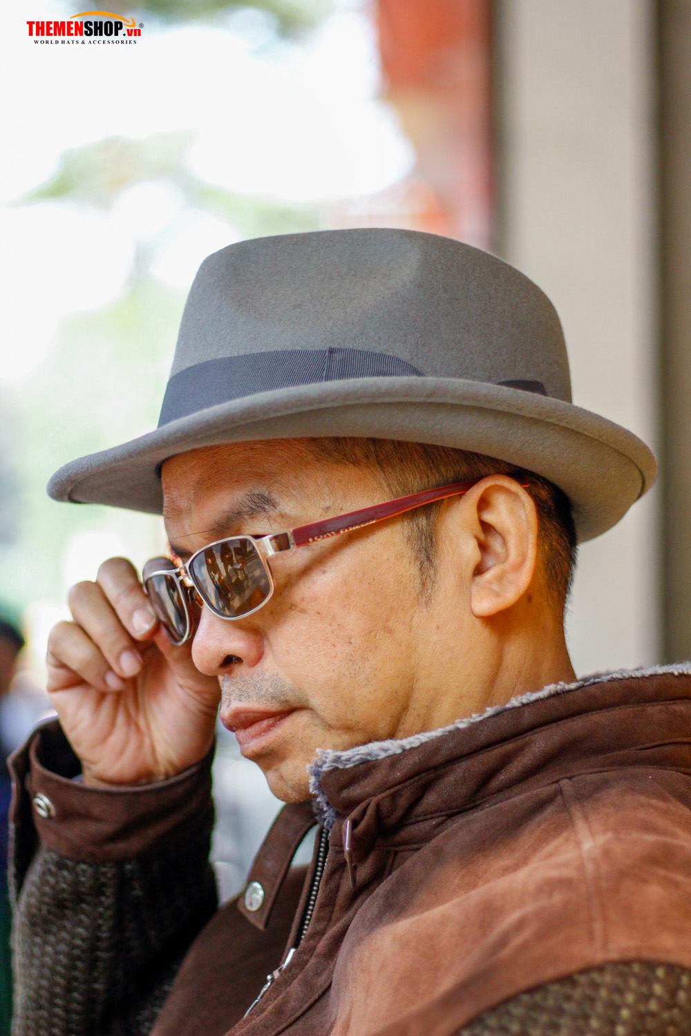 Nón phớt nỉ nam len lông cừu hiệu KASAU KS01