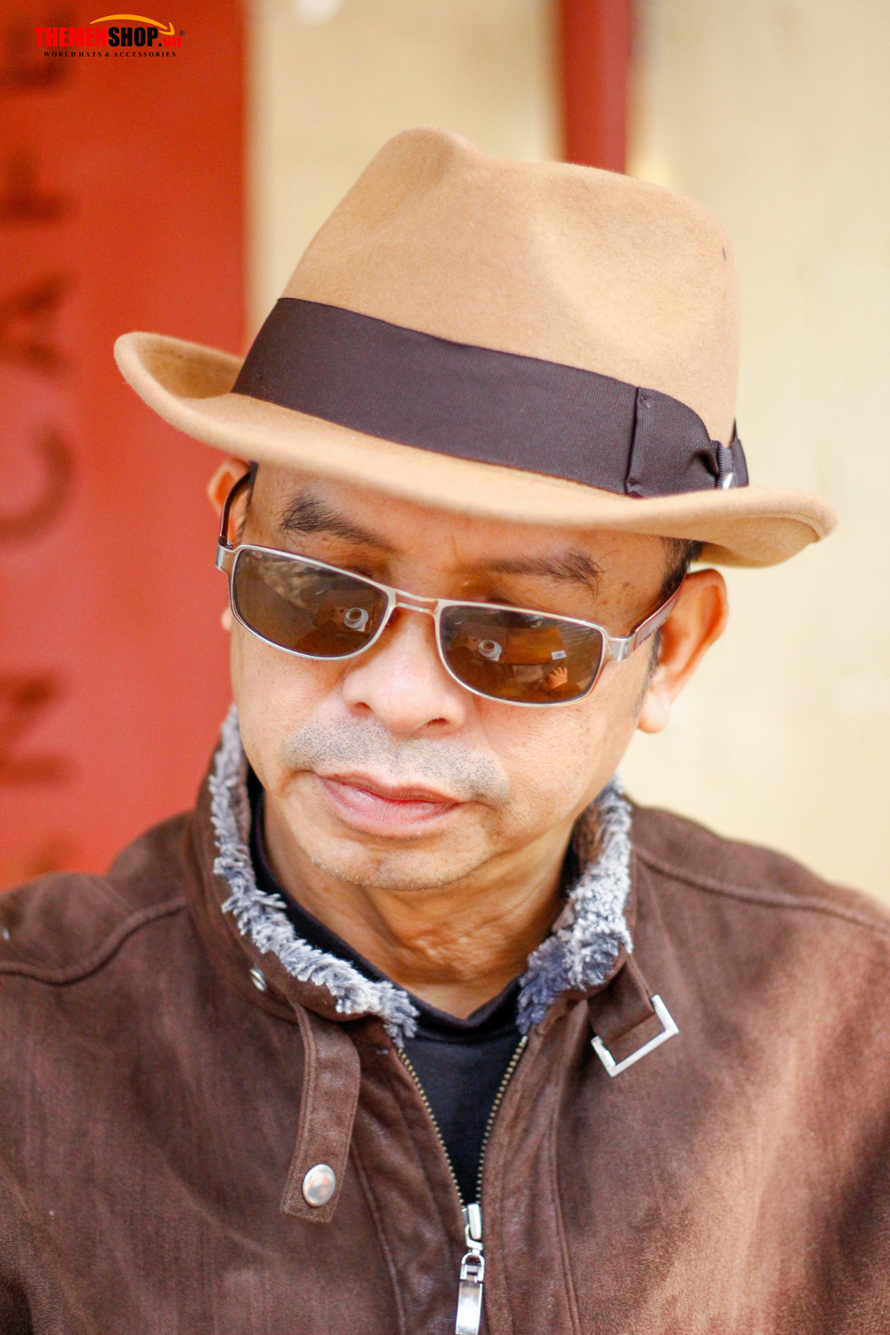 Nón phớt nỉ nam len lông cừu hiệu KASAU KS01