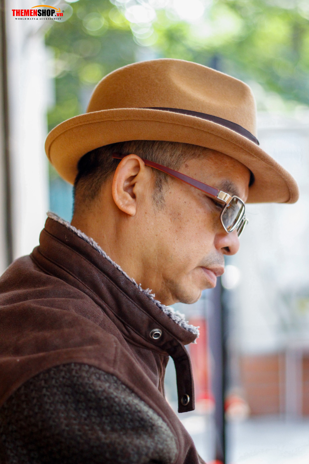 Nón phớt nỉ nam len lông cừu hiệu KASAU KS01