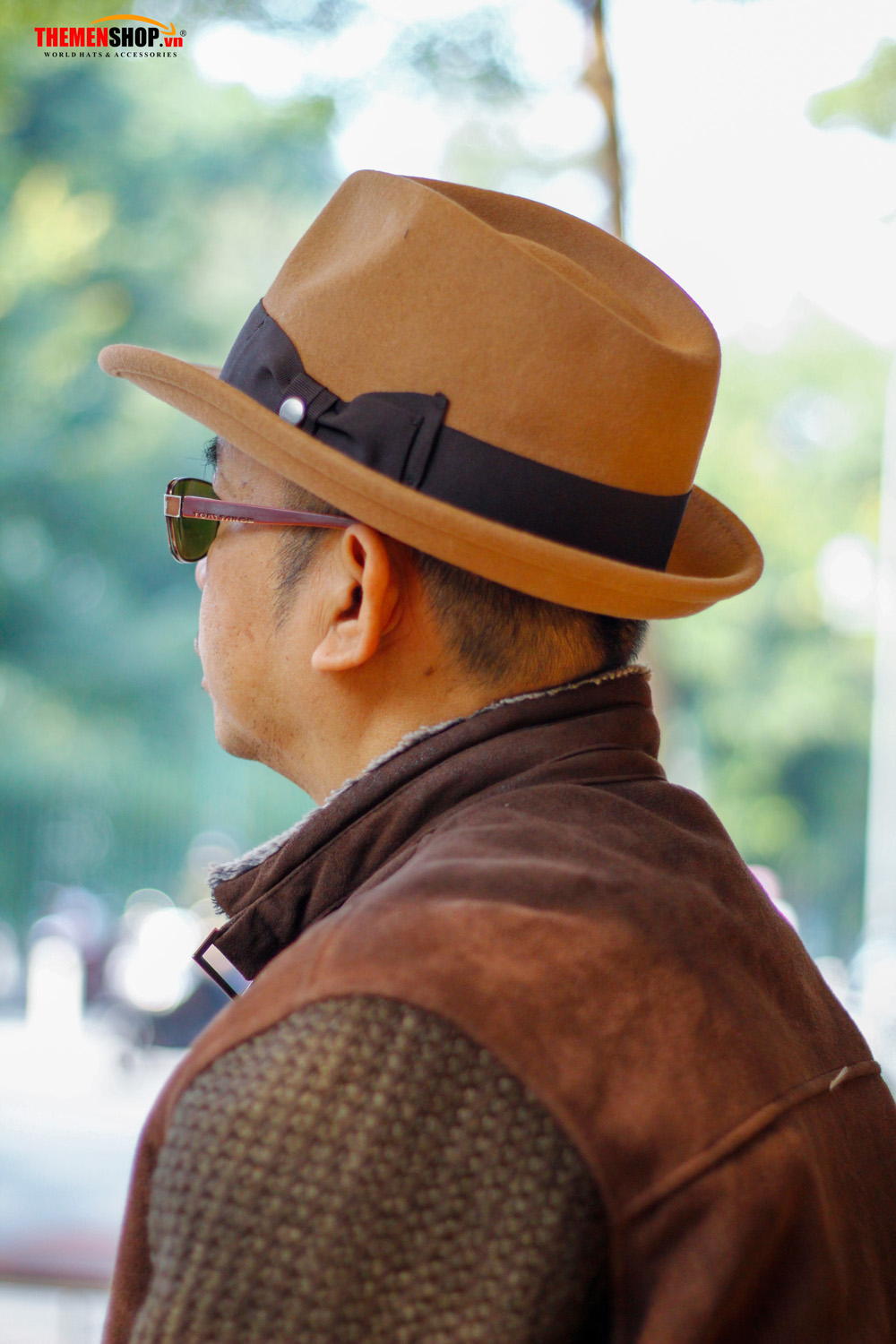 Nón phớt nỉ nam len lông cừu hiệu KASAU KS01