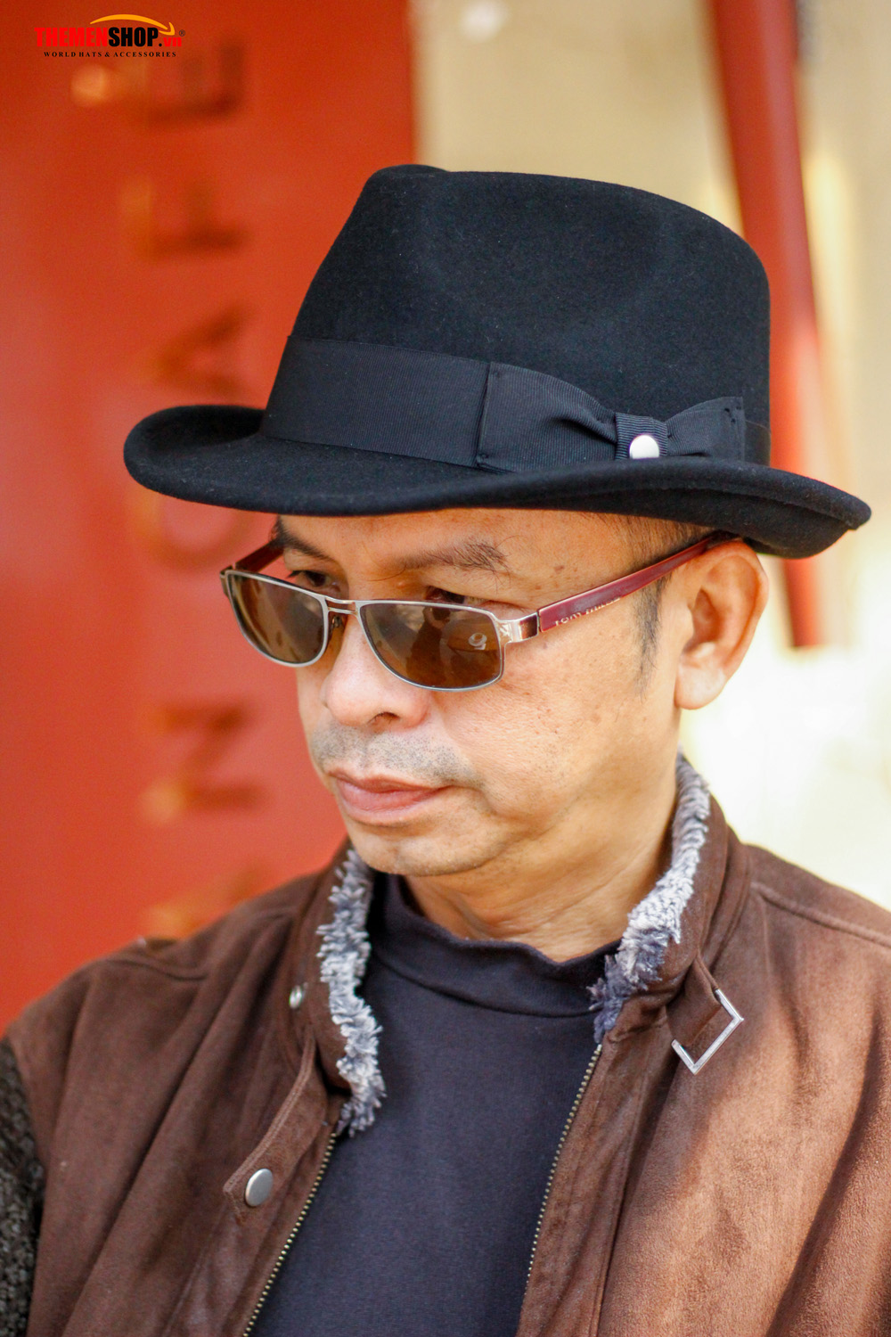 Nón phớt nỉ nam len lông cừu hiệu KASAU KS01