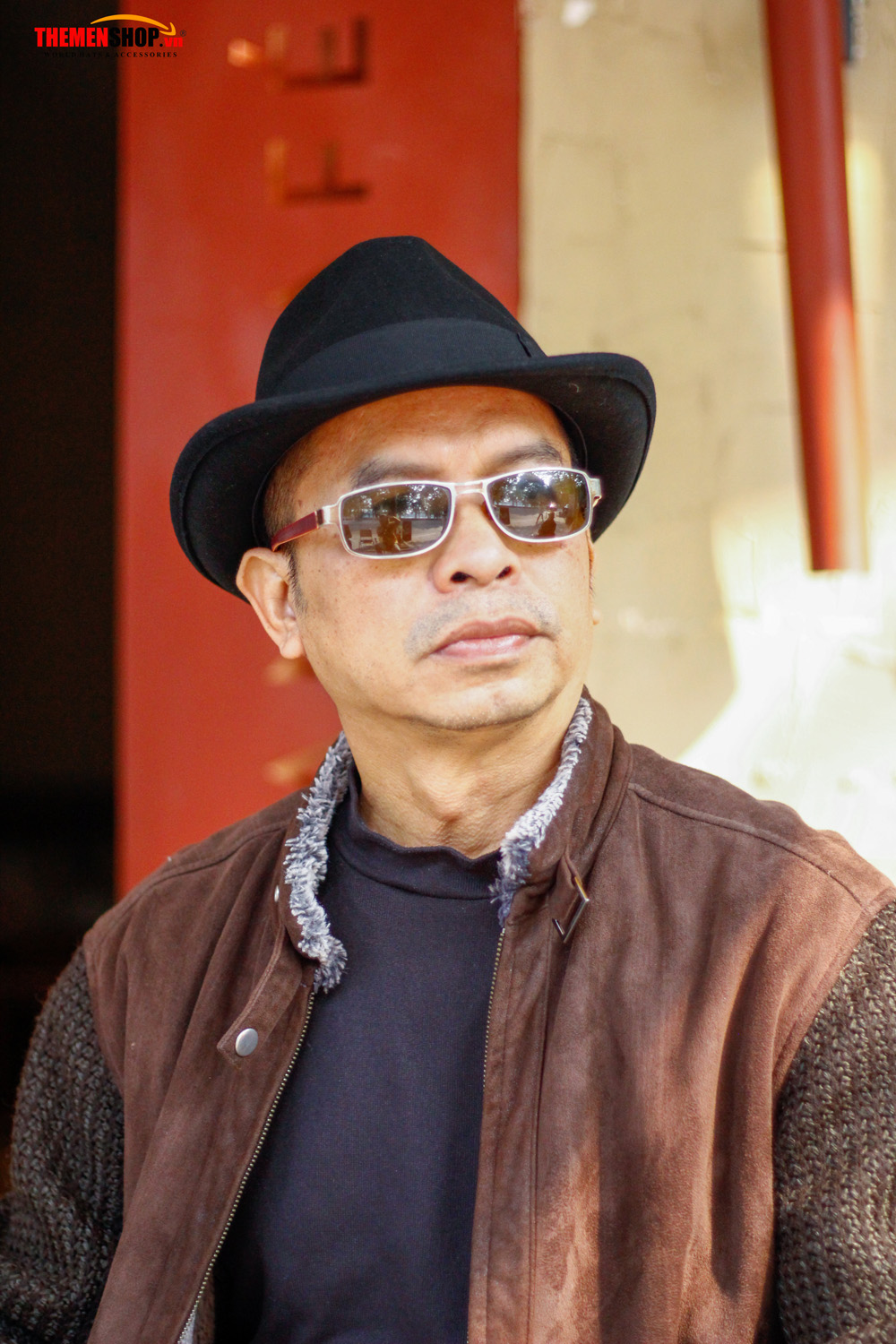 Nón phớt nỉ nam len lông cừu hiệu KASAU KS01