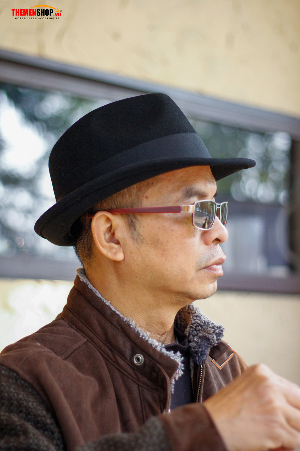 Nón phớt nỉ nam len lông cừu hiệu KASAU KS01