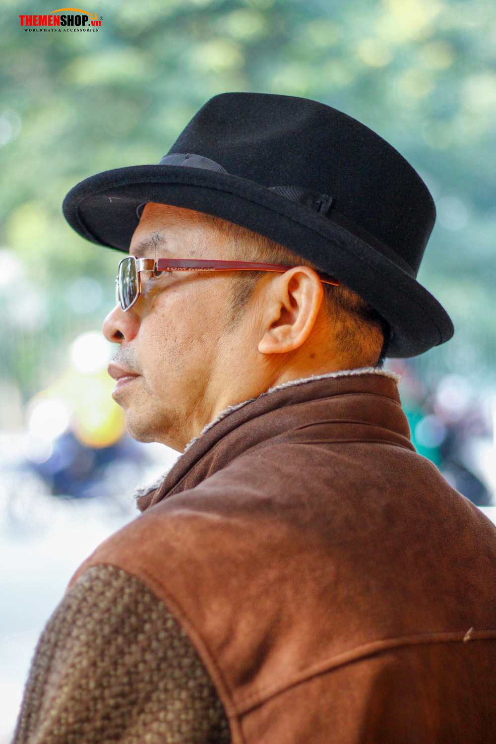 Nón phớt nỉ nam len lông cừu hiệu KASAU KS01