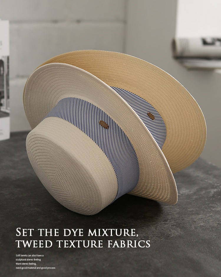 Nón cói, nón fedora cao cấp hiệu Mr Duck vành 7cm MP030