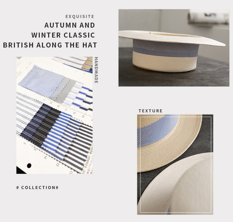 Nón cói, nón fedora cao cấp hiệu Mr Duck vành 7cm MP030