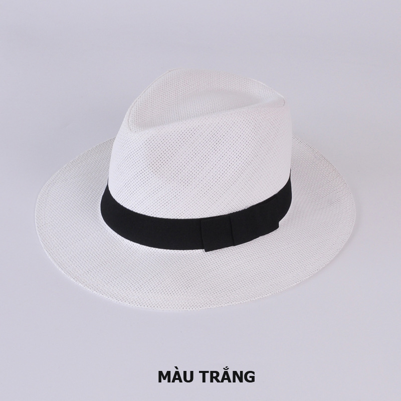 Mũ rơm, nón rơm đi biển vành rộng 7cm MP011