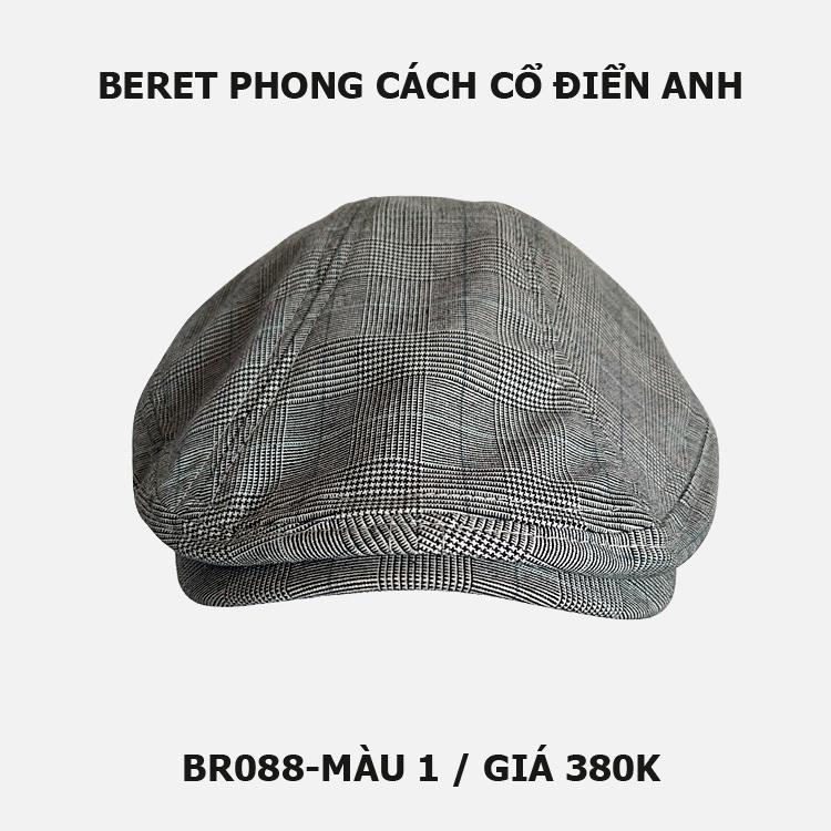Mũ beret nam phong cách cổ điển Anh BR088