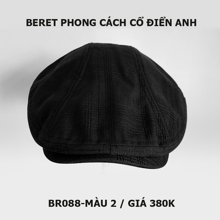 Mũ beret nam phong cách cổ điển Anh BR088