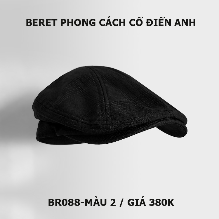 Mũ beret nam phong cách cổ điển Anh BR088