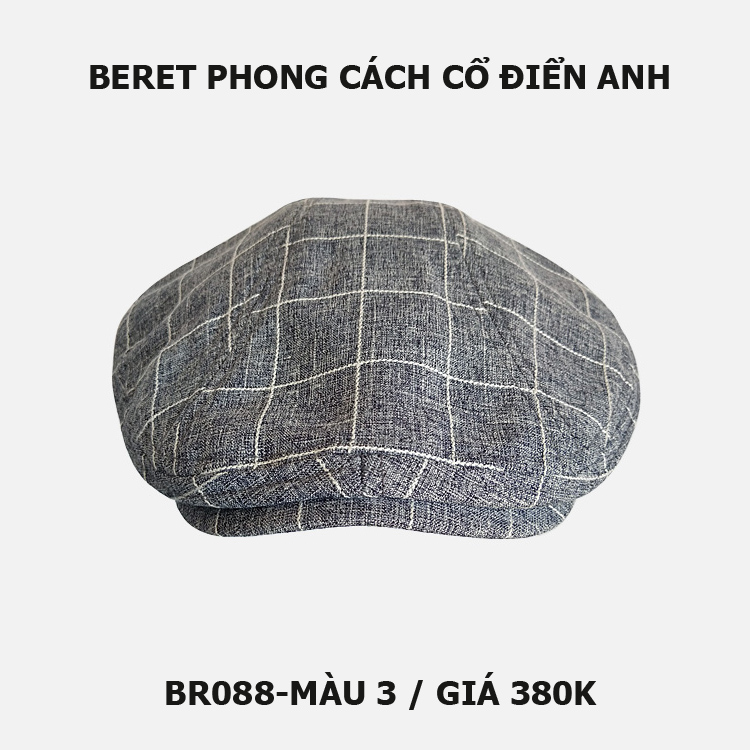 Mũ beret nam phong cách cổ điển Anh BR088