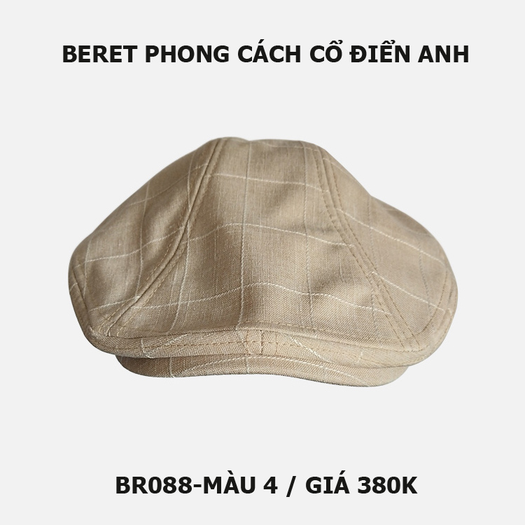 Mũ beret nam phong cách cổ điển Anh BR088